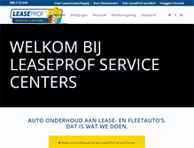 Tablet Screenshot of leaseprof.nl